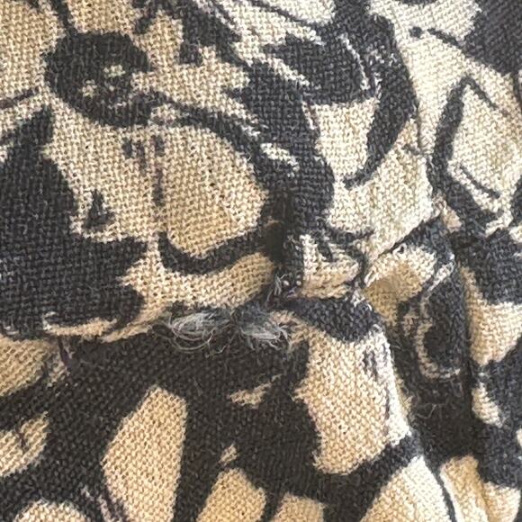 Zadig & Voltaire Black Floral Button Down Shirt MEDIUM Logo Banded Designer $258 - Picture 12 of 12